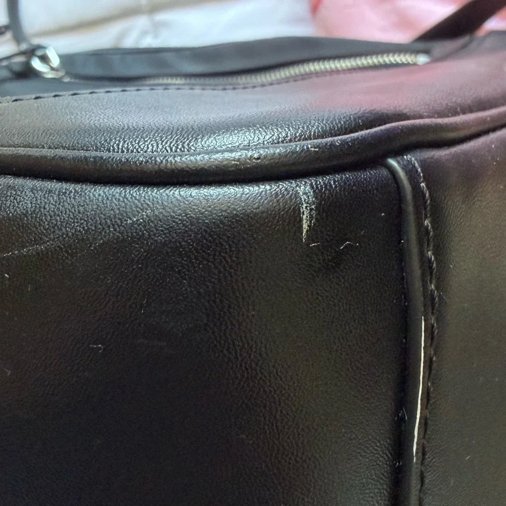 Michael Kors Brooklyn Large Backpack Black/Silver Hardware Chic School‎ MK